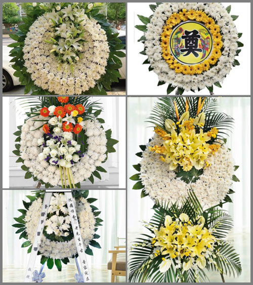 湖北孝感市大悟县大新镇五峰村花圈速递